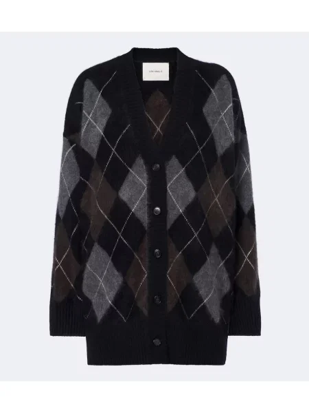 Cardigan Lisa Yang din cașmir cu model argyle