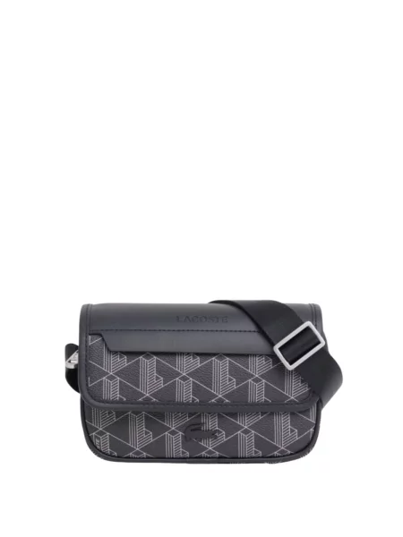 Geanta crossbody Lacoste negru