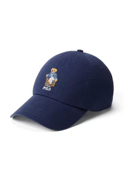 Polo Ralph Lauren Șapcă bleumarin / maro / maro deschis alb