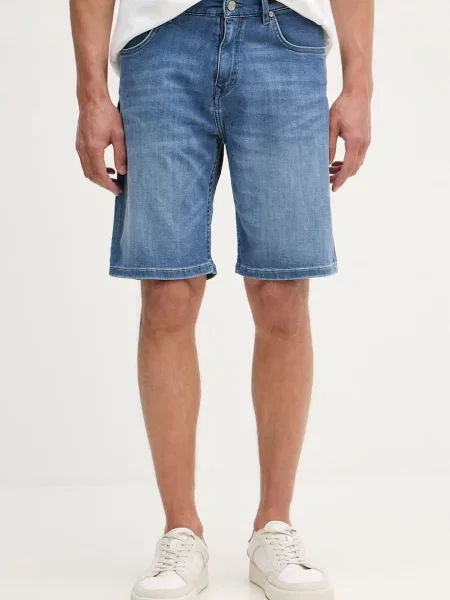Karl Lagerfeld pantaloni scurți pentru bărbați din denim KL-SCOT albastru