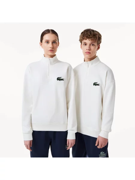 Lacoste толстовка унісекс Loose Fit біла