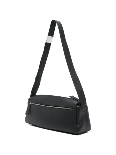 Geanta de piele Max Mara din piele mini negru