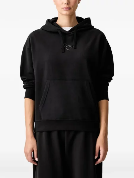 Hanorac cu glugă Puma cu imagine negru