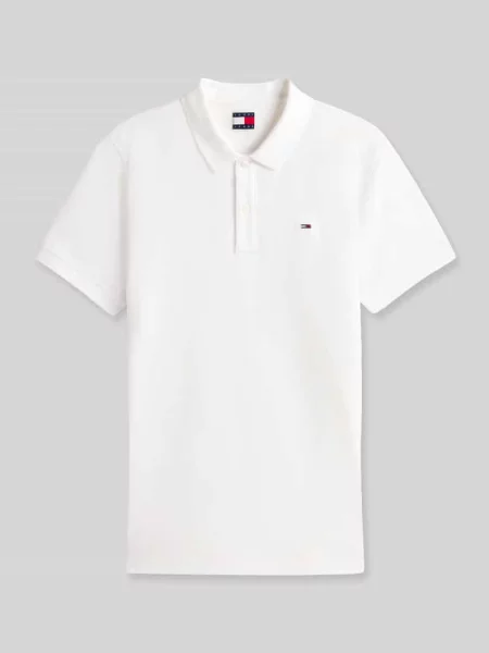 Tommy Jeans polo gładki biały