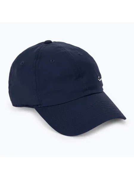 Kšiltovka Nike Dri-Fit Club Unstructured Metal Swoosh midnight navy/metallic silver stříbrná
