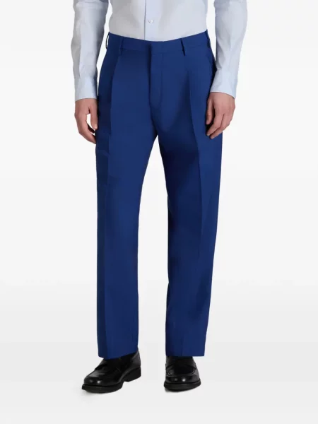 Pantaloni Incotex de lână albastru