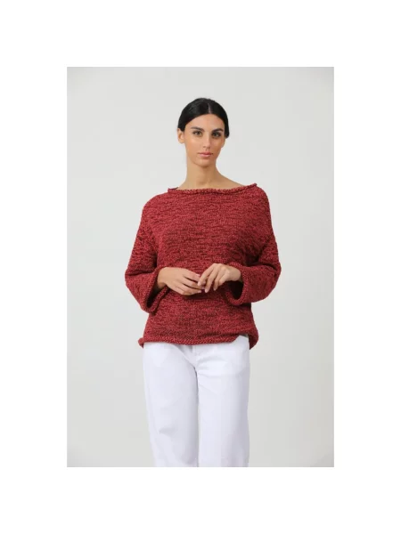 Sweter Alpha Studio czerwony