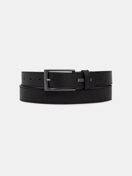 Trussardi curea pentru bărbați din piele negru