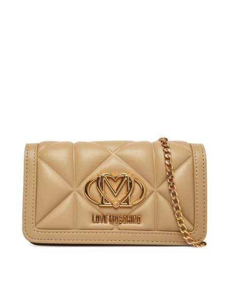 Táska LOVE MOSCHINO bézs