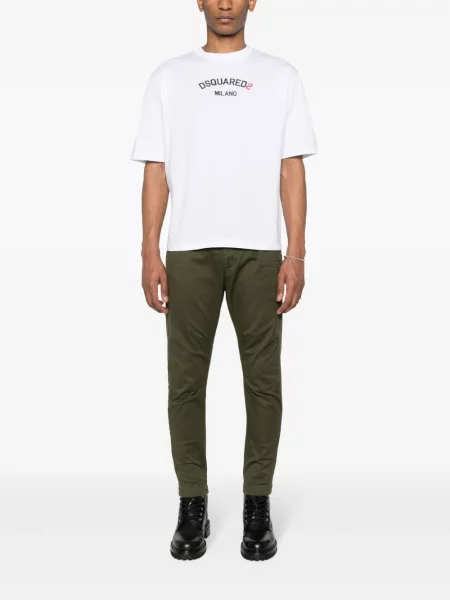Tričko Dsquared2 s potiskem bílé