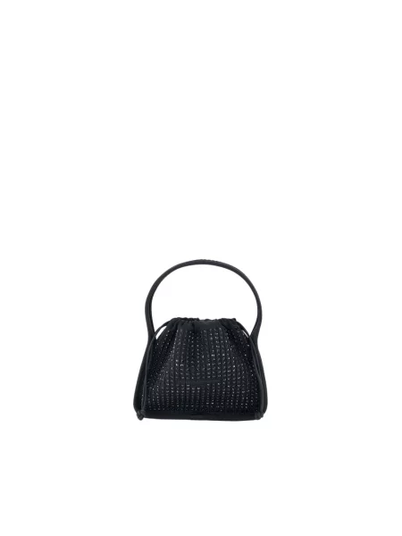Torebka Alexander Wang z cekinami pleciona czarna