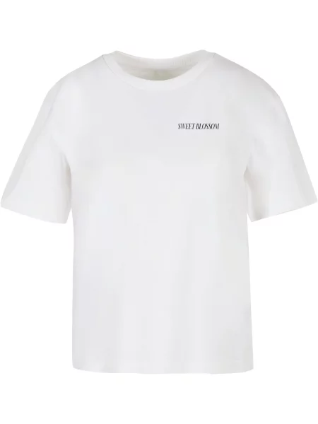 Mister Tee Tricou Sweet Blossom And Beauty mov orhidee / negru alb