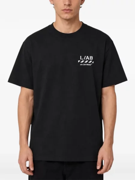 Tricou L/ab C/o Off-white alb
