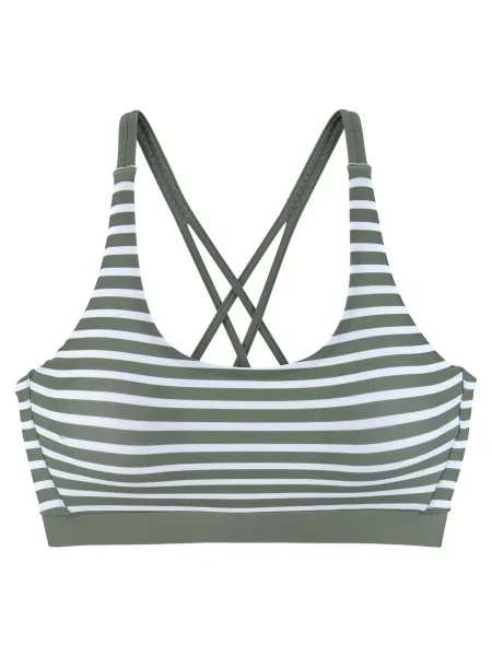 VENICE BEACH Τοπ μπικίνι λαδί / offwhite