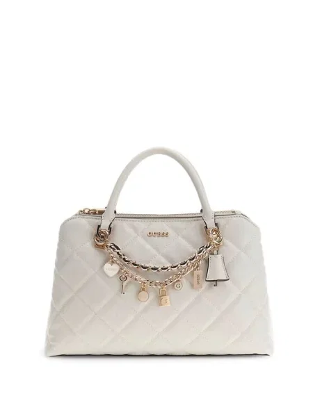 Ročna torba Guess Écru bela
