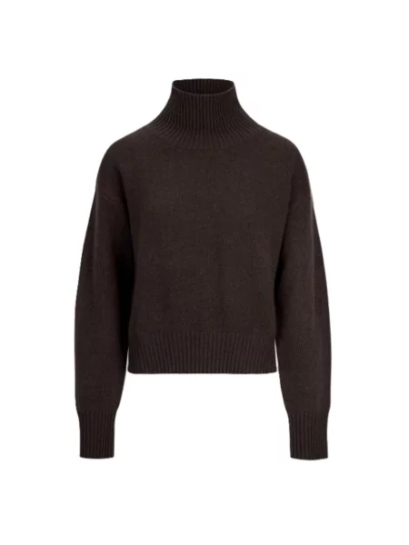 Sweter Ladneri z kaszmiru brązowy