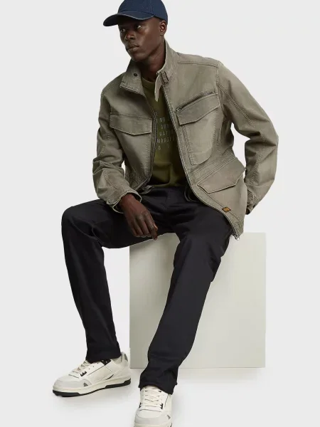 Джинсова куртка G-star Raw сіра