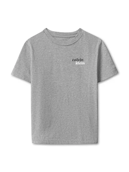Calvin Klein Jeans majica za djecu od pamuka siva