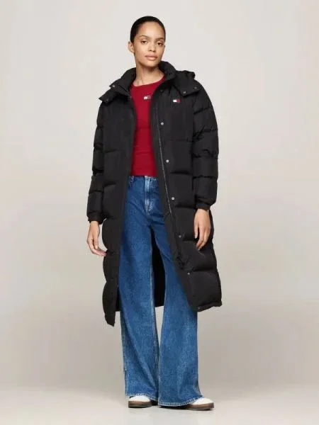 Tommy Jeans De puf palton ALASKA negru