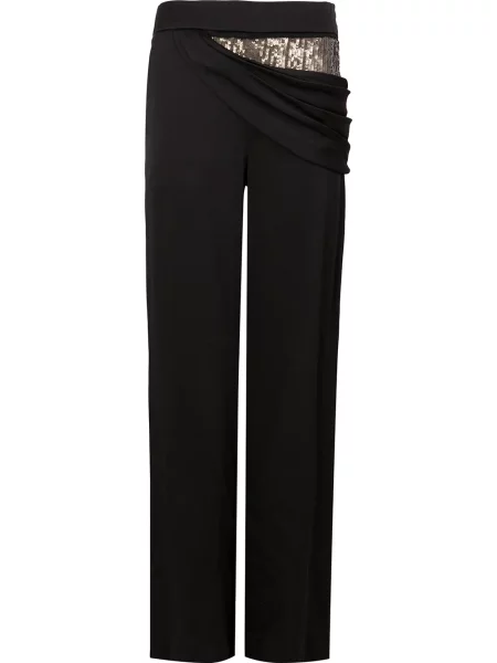 Udrapować spodnie Monse z cekinami czarne