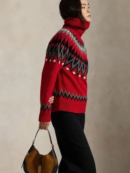 Pulover Polo Ralph Lauren de lână cu guler înalt