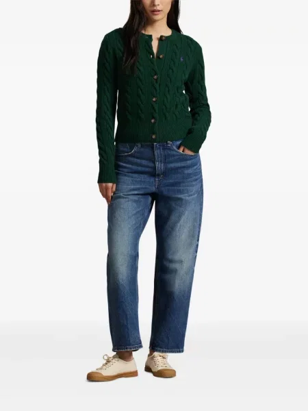 Căciulă Polo Ralph Lauren cu broderie cu dungi cowboy roșu