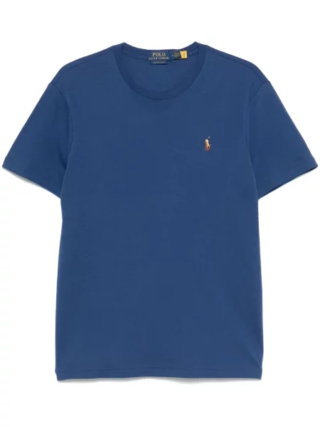 Siuvinėta dryžuota polo marškinėliai Polo Ralph Lauren balta