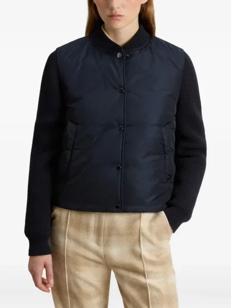 Geacă bomber Woolrich tricotate albastru