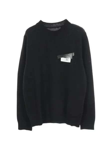 Džemper Mm6 Maison Margiela s autogramom crna