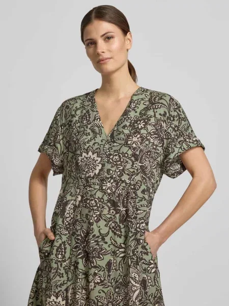 Rozkloszowana sukienka casualowa z mieszanki Marc O'polo