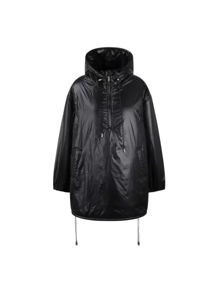 Haftowana anorak Saint Laurent czarna