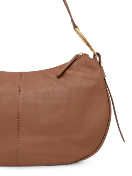 Geantă shopper Twinset din piele maro