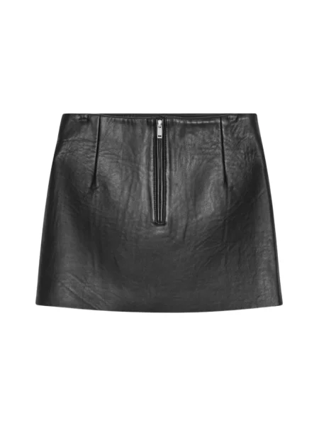 Mała mały spódnica skórzana Remain Birger Christensen czarna
