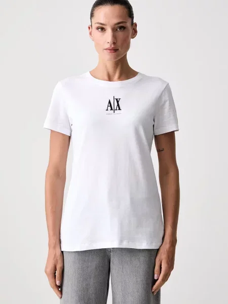 Armani Exchange Tricou alb
