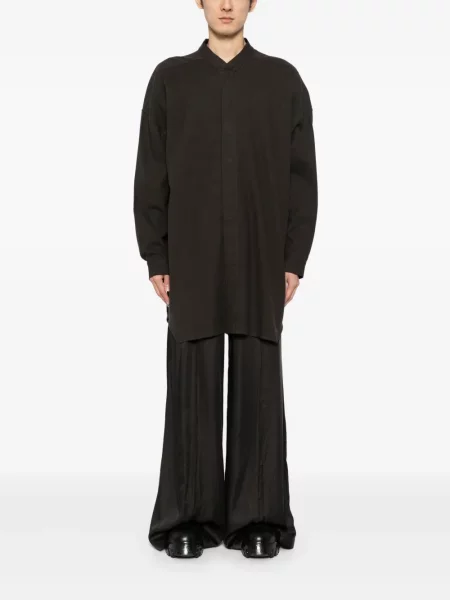 Apykaklė spragtelėti marškiniai Rick Owens pilka
