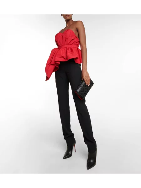 Colier Christian Louboutin din piele negru
