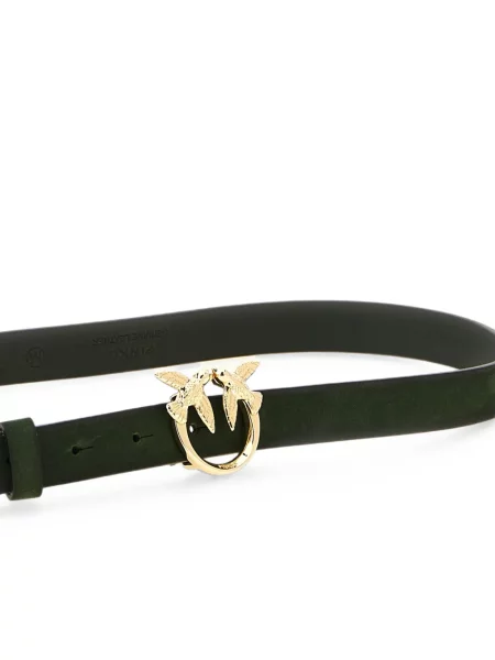 Cu centură curea Pinko din piele de căprioară cu cataramă verde