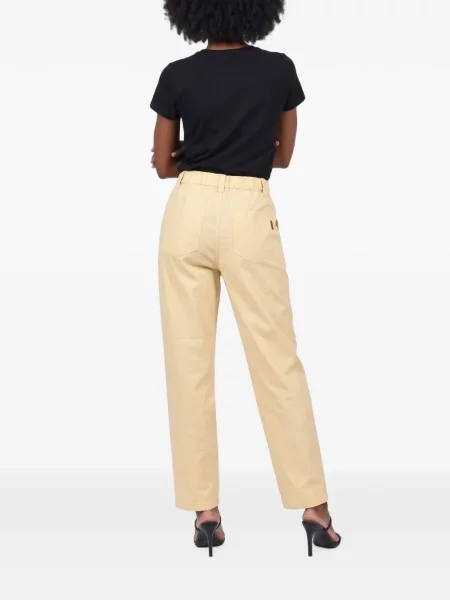 Pantaloni Brunello Cucinelli conici galben