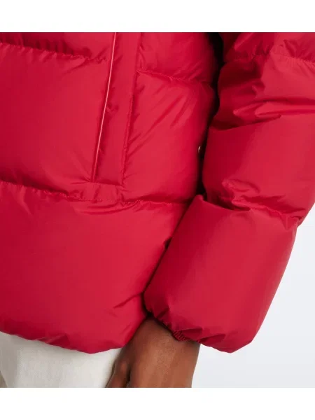 Geanta de piele Moncler roșu