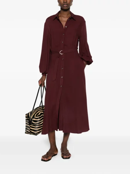 Cu centură rochie midi Please roșu