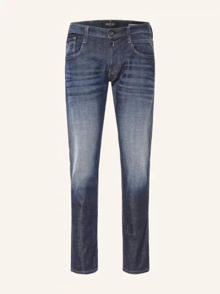 Replay Jeansy Anbass Slim Fit blau niebieskie