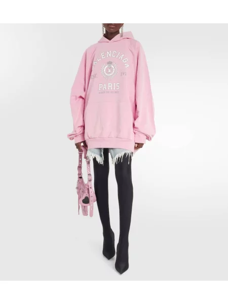 Geanta de piele Balenciaga Le Cagole roz