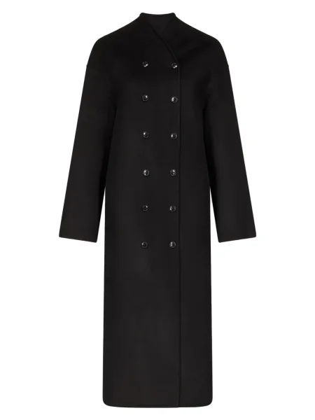 Płaszcz Loulou De Saison dwurzędowy czarny