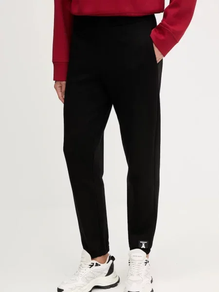 Bombažen spodnji del trenirke Patrizia Pepe črna