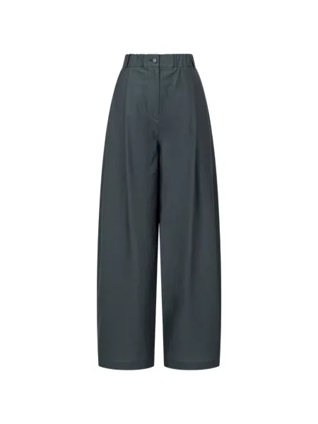 Pantaloni Tomboy plisate gri