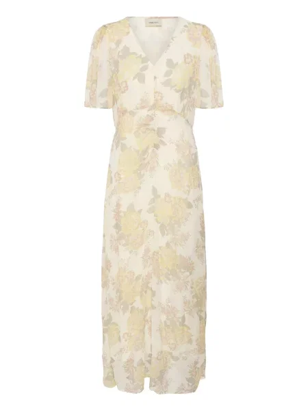 Cream Rochie CRAlitia crem / galben pastel roz pal gri