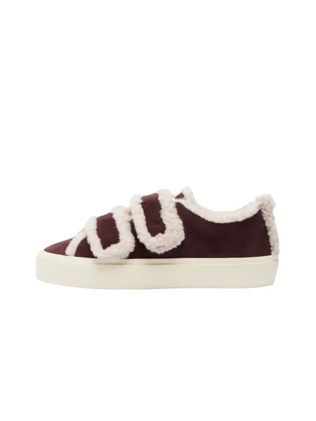 Sneakersy Inuikii na rzep wełniane brązowe