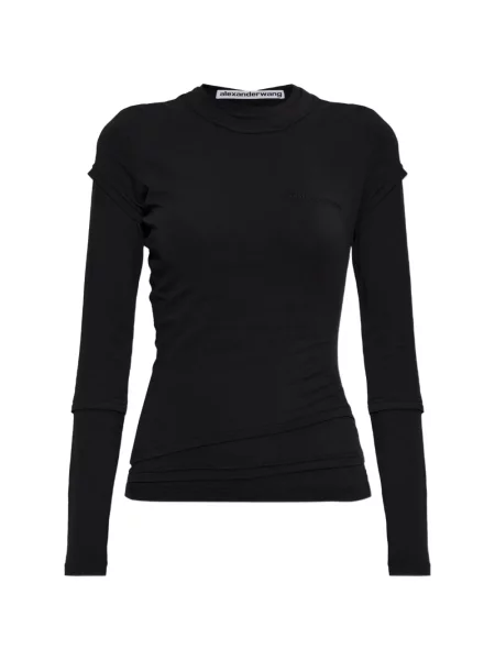 Lung tricou Alexander Wang negru