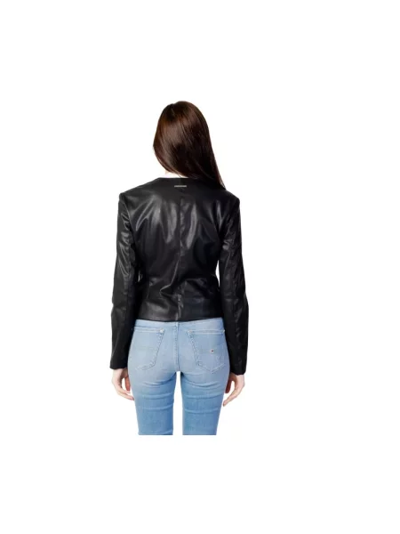 Kurtka skórzana Armani Exchange biker czarna