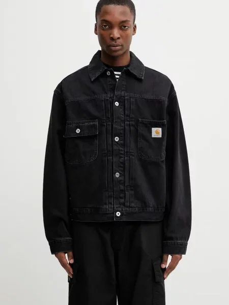 Carhartt WIP Belmar Jacket geacă de blugi din denim pentru bărbați negru